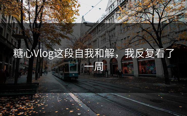 糖心Vlog这段自我和解，我反复看了一周